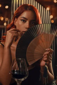 Im_Scarlett_ Every sip. every glance... a templation to resist 🍷 รูป  7