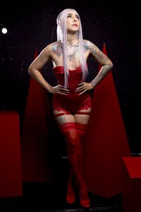 Evangelyne_1 Shinny red girl Pic 7