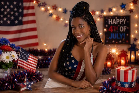 sindy_castro JULY 4 ❤️🩵🤍 Pic 6