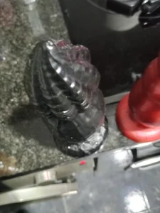 Xauencaliente: Dildo dragón negro enorme en espiral 16 ancho y 20 largo, no cabe entero dentro mi culito prieto ( 2 фото)