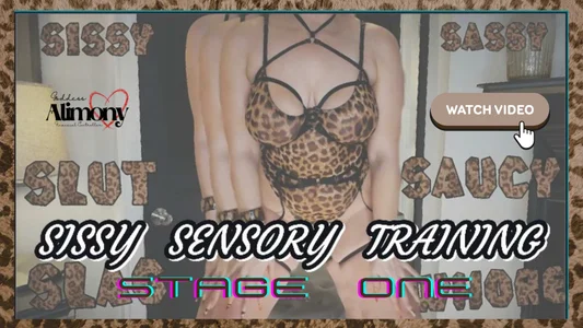 GoddessAlimony: SISSY SENSORY TRAINING STAGE 1 Screengrabs ( фото)