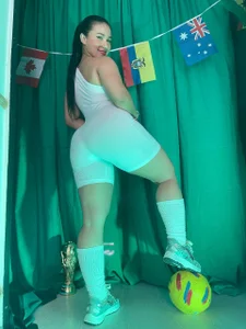 Sofi_Perez_ Ready for kickoff? 🍑⚽ Pic 6