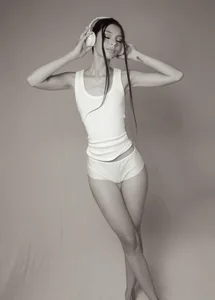 Charlote_zc black and white Poză 6