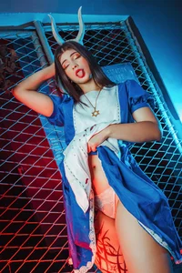 LanaKyutt Alice Locked up in HALLOWEEN Pic 2