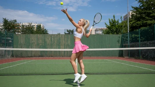 HottieSweetBritney Summer Tennis Hình 3