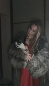 Elis_Fox lady and her dog Foto 2