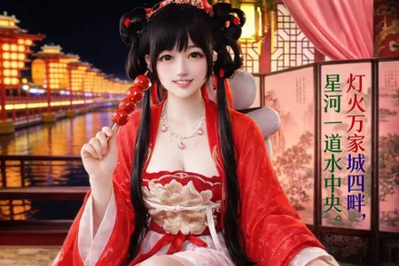 LuckyCute-Tutu: 婉儿直播的古风二次元~配上诗词会不会更有意境~ ( 4 фото)