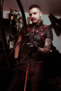 allanhurtss RED LEATHER LOOK Billede 3