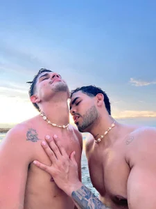 jacksonandmatt Jackson and Matt on the beach Pic