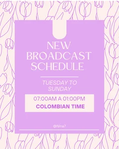 HORARIO DE TRANSMISION 📅🥰 od Nina_Rouge7  snímek