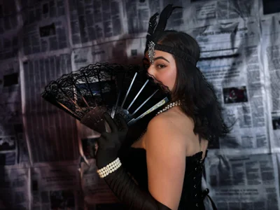 Zoe_Benson Flapper girl 🖤🤍 รูป  8