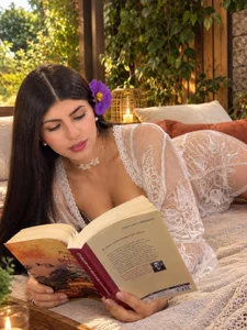 MilaVelvett_ Come, sit with me, and let’s read together… though I warn you, it might be hard to focus on the book Pic 3