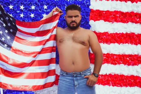 MichaelBear_: HAPPY 4TH JULY 😈💦❤️‍🔥 ( 2 фото)