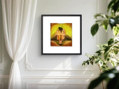 mohan555 My penis used painting: Title: "The Solitude of Womanhood" Εικόνα