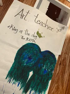 Belliinda_21 painting day with the teacher 💕💟 Pic 4