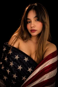 babyzahara Stars, Stripes & Curves ❤️🤍💙 Pic 3