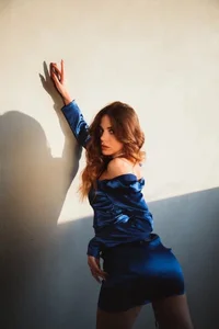 AngelicaDillon little blue dress💙 slika 5