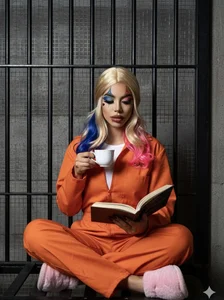 Catvalentine_ 💙Cosplay Harley Quinn❤️ Poză 4