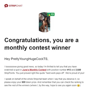 PrettyYoungHugeCockTS ACHIEVEMENTS Pic 2