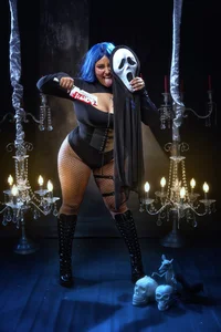 LucciaPorter Girl Mask robot will ass in your face! - HALLOWEEN 2024 🎃🖤 slika