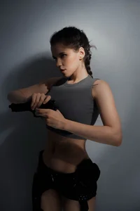 AdalynGlows Lara Croft cosplay Poză 8