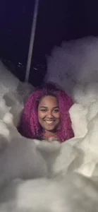 sexy dance with a bubble bath in the jacuzzi