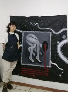 Luana_fiore My hands do magic 👩‍🎨🖤 Gambar 4