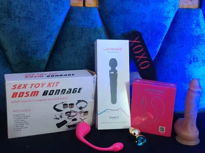 My toys🎤 Domi Lush 4 Lush 2 Plug anal Whipping paddle Kit de bondage BDSM de sasha_roldann  3 Imagens
