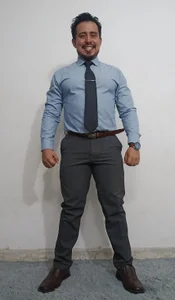 KalethBigDick Shirt cadete blue and gray pants Poză 4