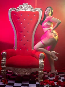 RitaRussel Dark Desire in Black and Red Lace 🖤 | Sexy Lingerie Portraits Pic 5