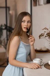 MonaEldon Blue pajamas and tender touches 圖片 2