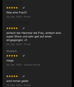 5* reviews of private + c2c shows -> read it + invite me / les meine Bewertungen + lad mich ein de AlessiaAura  3 Imagens