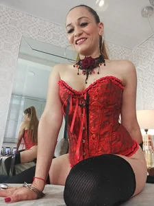 Luna18Pink Red Corset Pic 2
