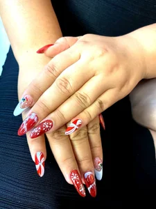 SalmaZamann passion red and my new nails Pic 6