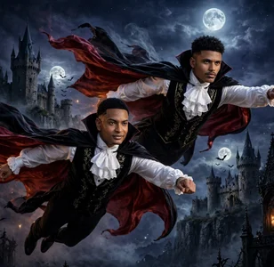 kenner_jacksom 🎃 los vampiros más sexys y peligrosos, happy Halloween baby’s 🧛🏾🧛🏾 Gambar 2