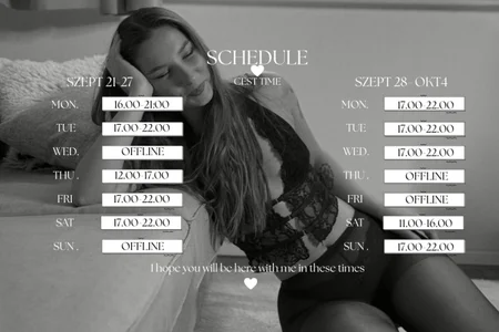 queenofbambies SCHEDULE- AMIKOR ITT LESZEK Pic