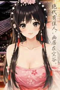 LuckyCute-Tutu: 婉儿直播的古风二次元~配上诗词会不会更有意境~ ( 2 фото)