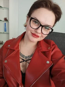 KamillaJei red leather jacket 圖片 7