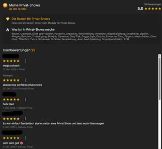 AlessiaAura 5* reviews of private + c2c shows ->les meine Bewertungen + lad mich ein (2025) зображення 9