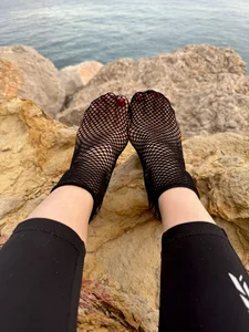 Dina-Light's BLACK FISHNET SOCKS Sex Photo 9