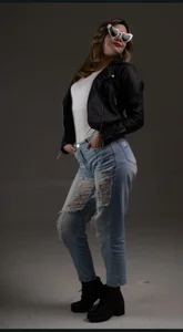 Chanelll_Taylorr_ kullanıcısının Rocker style with somewhat subtle and sophisticated leather jacket albümü -  3 fotoğraf