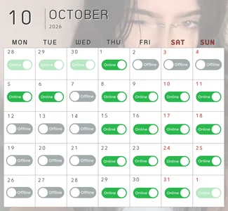 miuri_miy Schedule for October Εικόνα