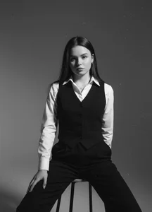 AkikoAnkrom Black and white Foto 3