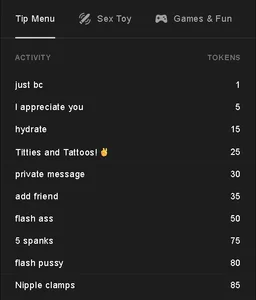 edgexchaos Tip & Lush menu Pic