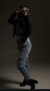 Chanelll_Taylorr_ Rocker style leather jacket something subtle and sophisticated Foto