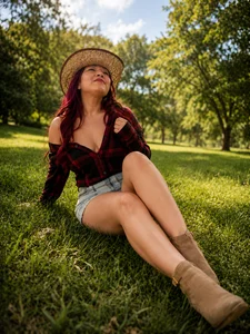 TatianaRoush Between nature and desire... there is a smile waiting for you. 🌿💋✨  снимка