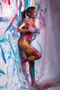 Chantal_taylor_ Painting in my body Hình