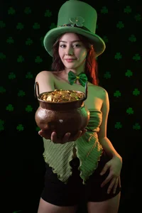 Alejita699 Green as Luck Pic 4