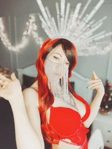 Helena__Femdom: Exotic Goddess in red ( 4 фото)