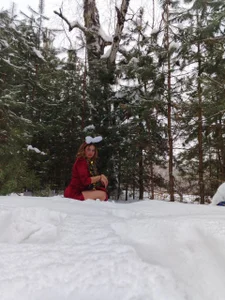 Miss_Elsa_: Winter photo shoot in the forest🎄#winter#forest#snow ( 7 фото)